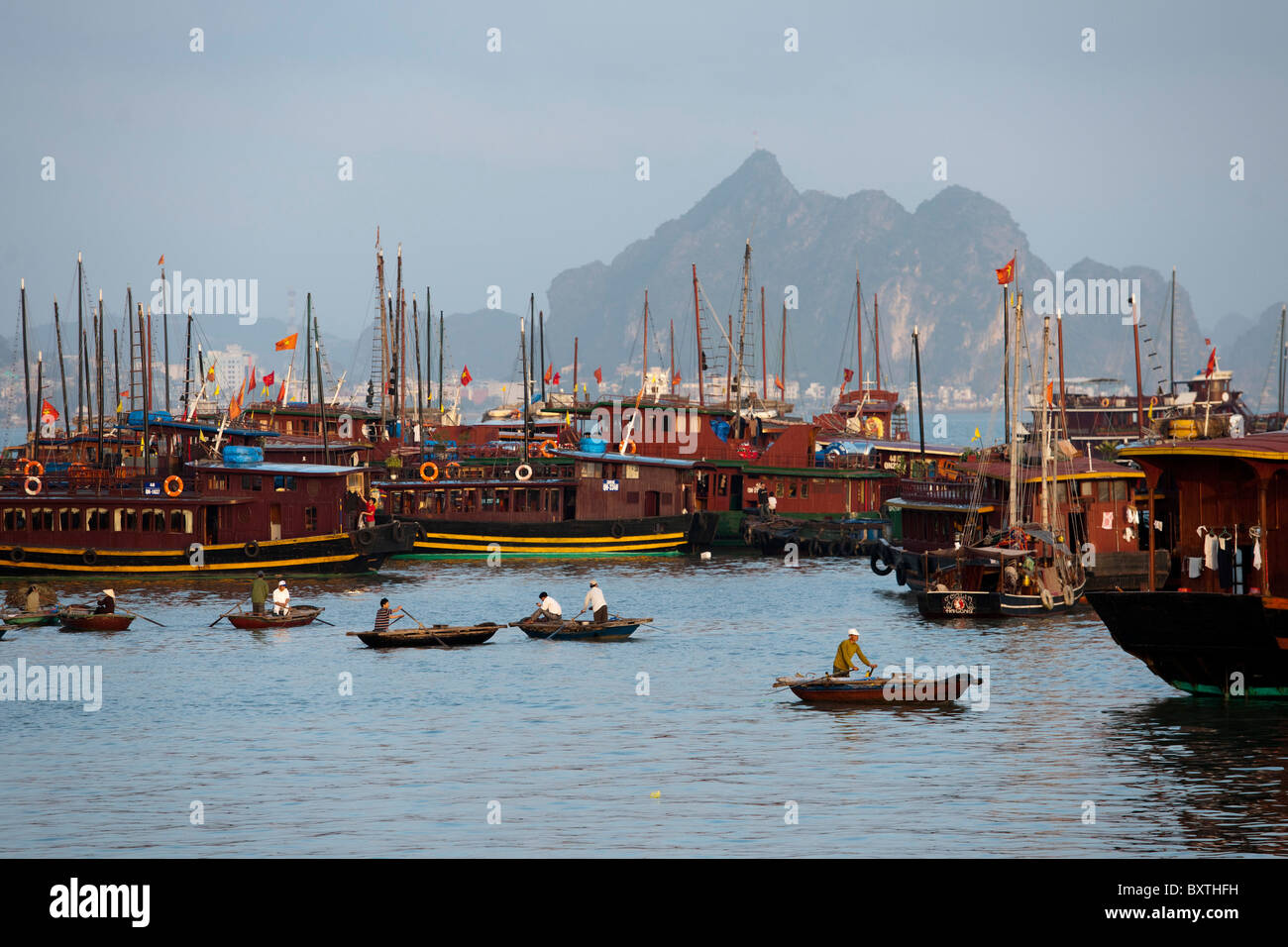 Bai Chay Hafen, Halong Stadt, Halong Bucht, Vietnam Stockfoto