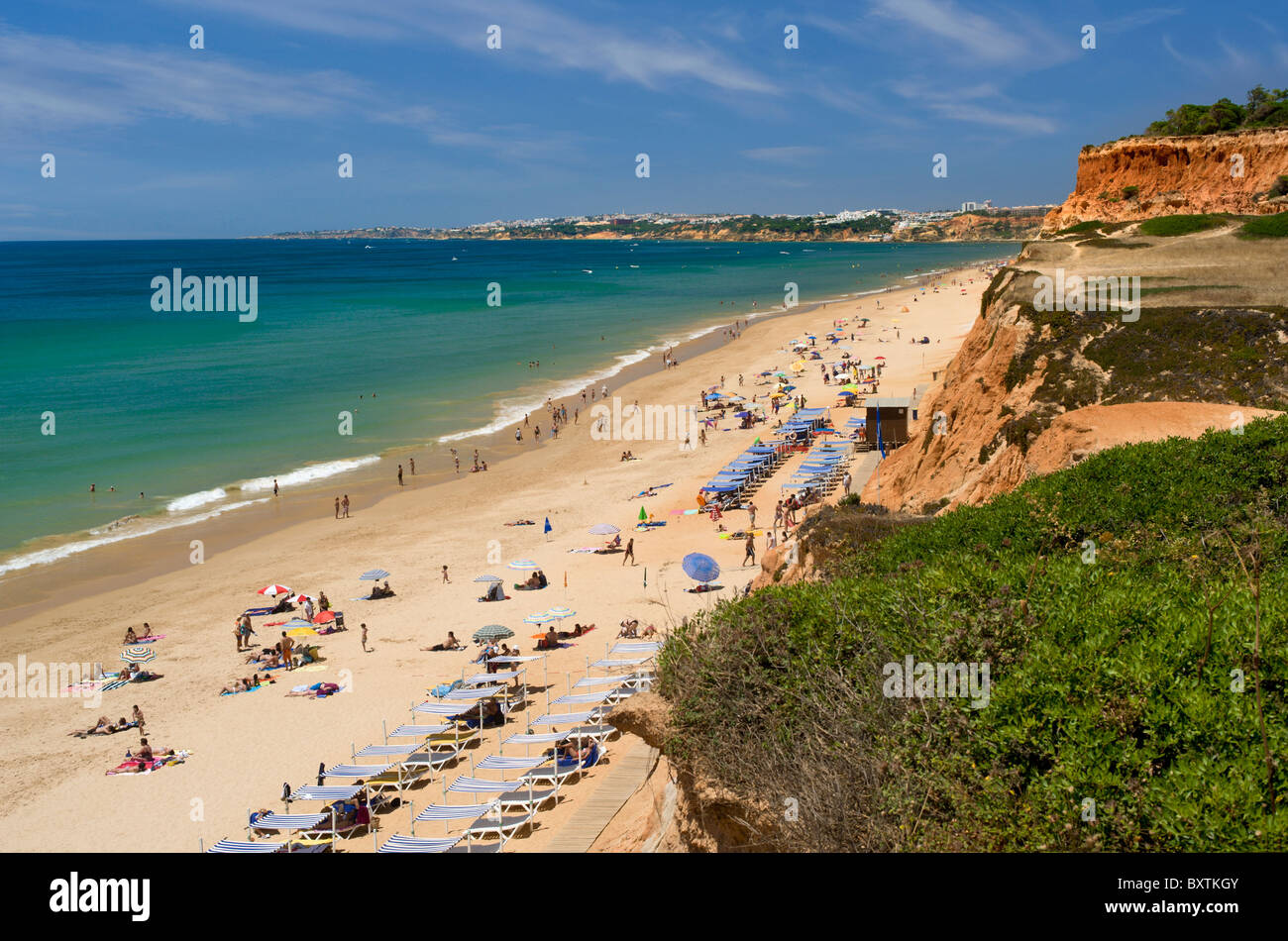 Portugal, Algarve, Praia Da Falésia im Alfamar Hotel in der Nähe von Vilamoura Stockfoto