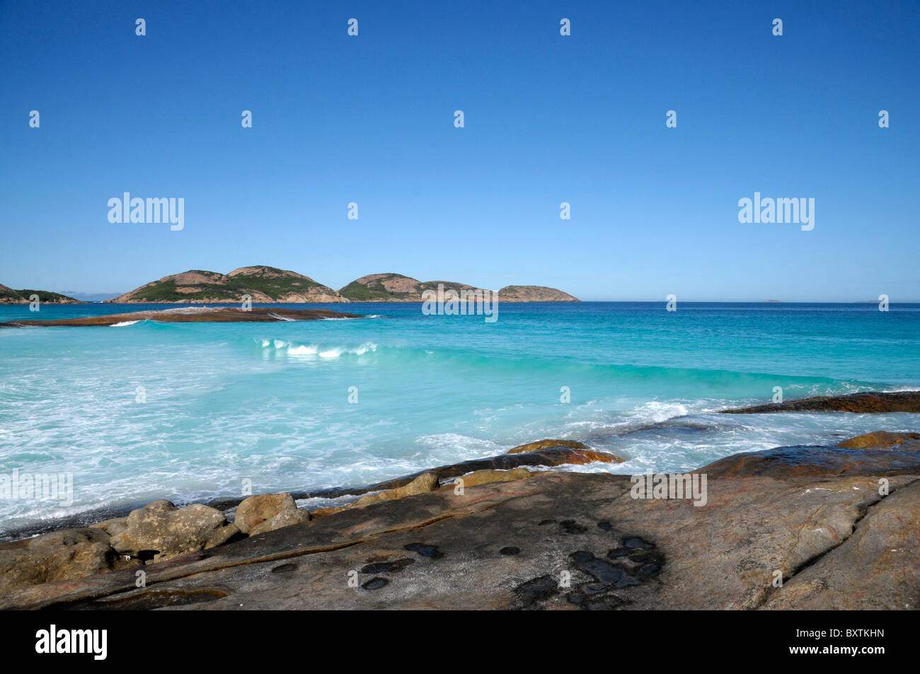 Lucky Bay In Cape Le Grand Nationalpark bei Esperance Wa Australia Stockfoto