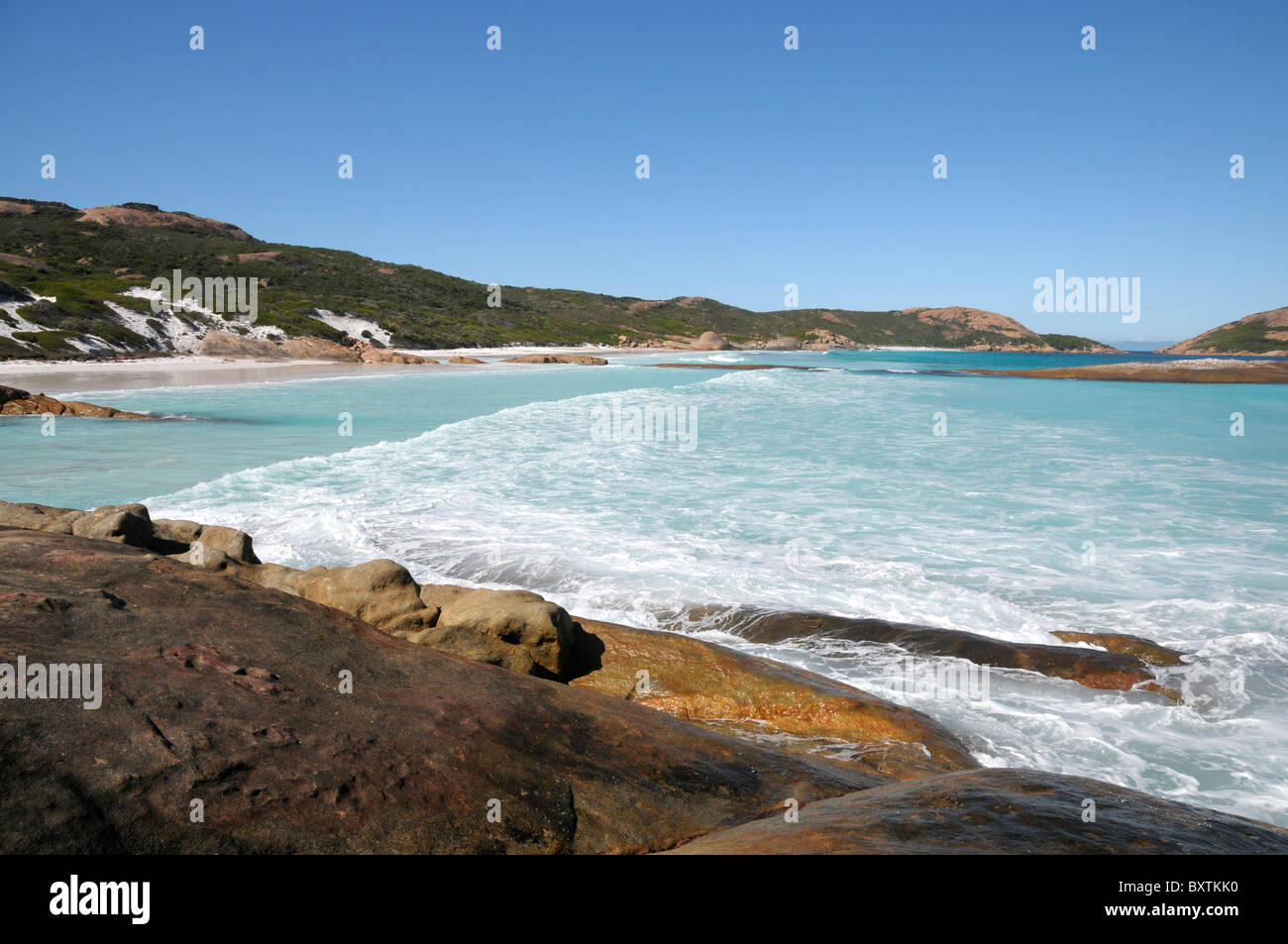 Lucky Bay In Cape Le Grand Nationalpark bei Esperance Wa Australia Stockfoto