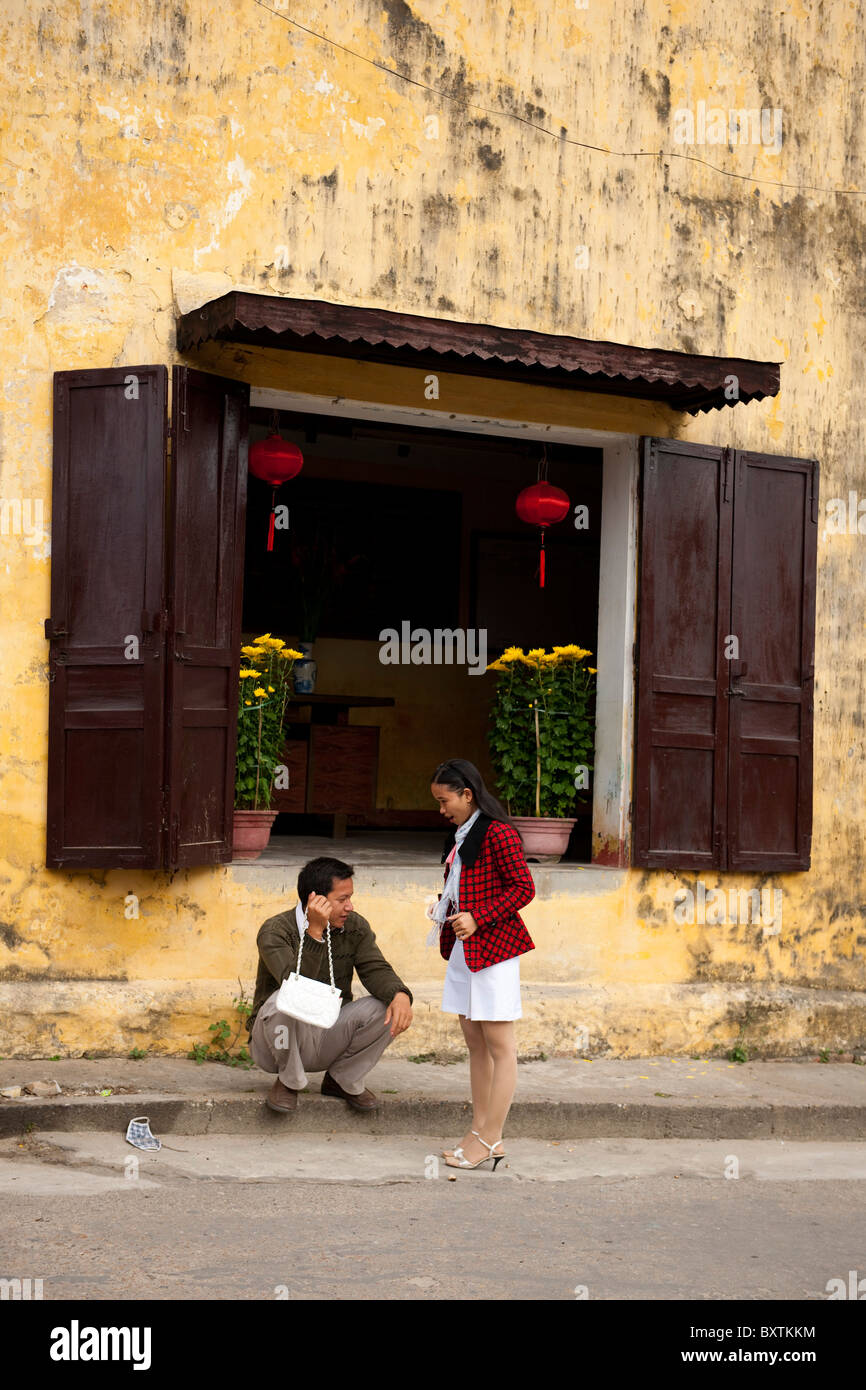 Straßenszene, Hoi an, Vietnam Stockfoto