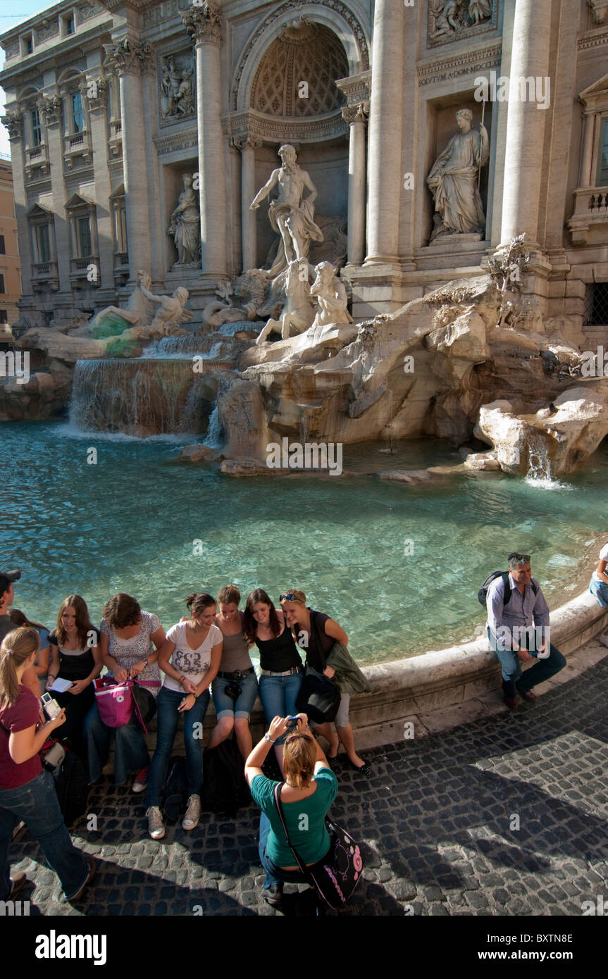 Europa, Italien, Rom, Trevi-Brunnen Stockfoto