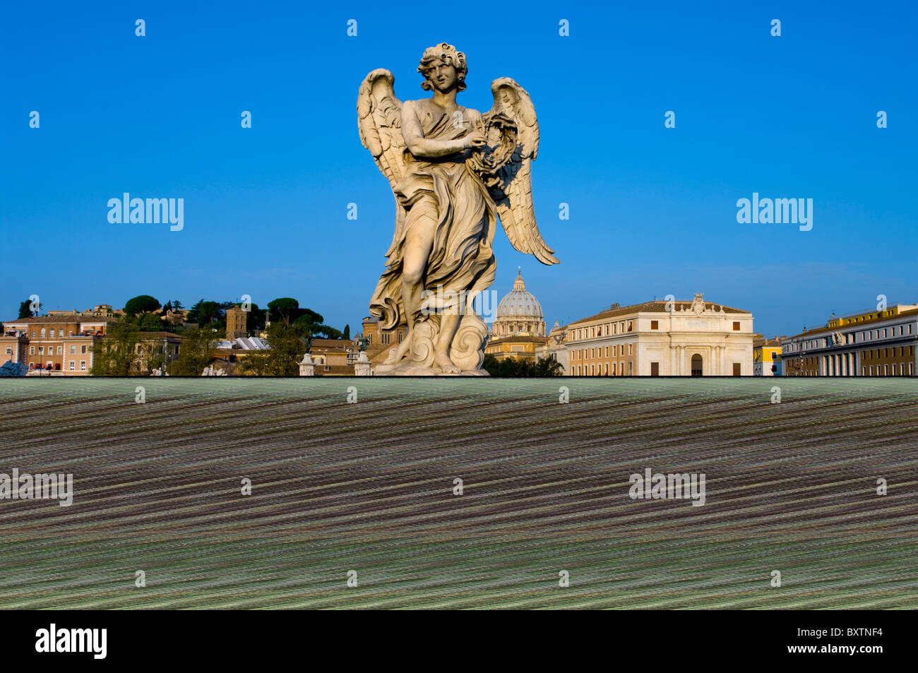 Europa, Italien, Rom, Vatikan und Tiber Stockfoto