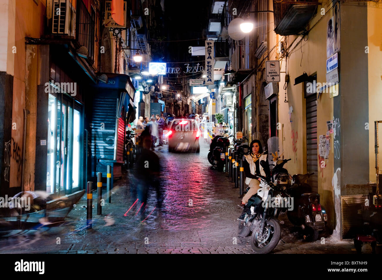 Europa, Italien, Neapel Street Szene Food Vendor Stockfoto