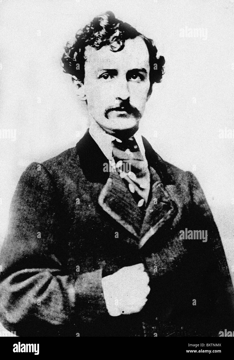 John Wilkes Booth (10 Mai 1838 – 26, April 1865) war ein US-amerikanischer Bühnenschauspieler ermordet Präsident Abraham Lincoln im Ford " Stockfoto
