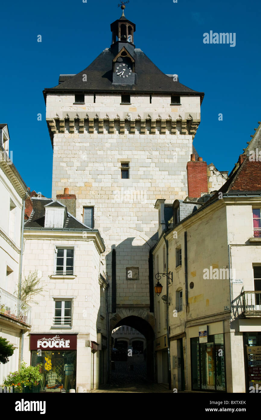 Loches, Indre Et Loire, Zentrum Bezirk, Frankreich Stockfoto