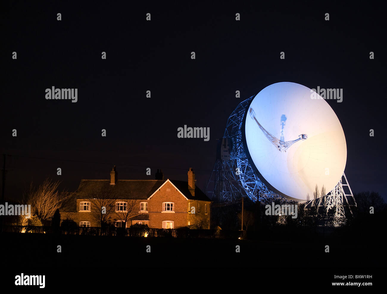 Jodrell Bank Radioteleskop, Cheshire, UK Stockfoto