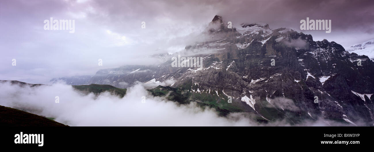 Gipfel des Eiger Berg in der Nähe von Grindelwand im Berner Alpen Stockfoto
