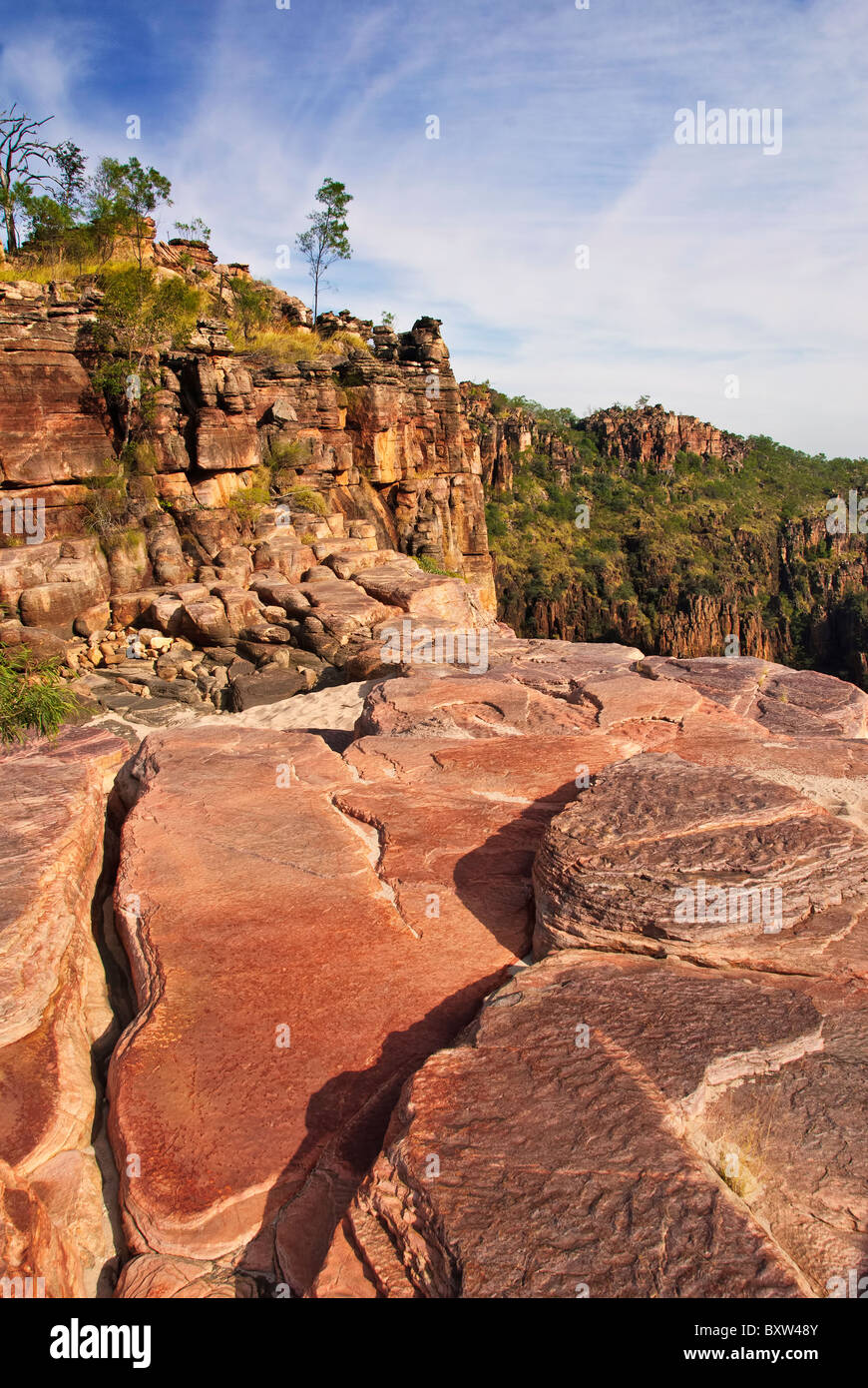 Spitze der Twin Falls, Kakadu-Nationalpark Stockfoto