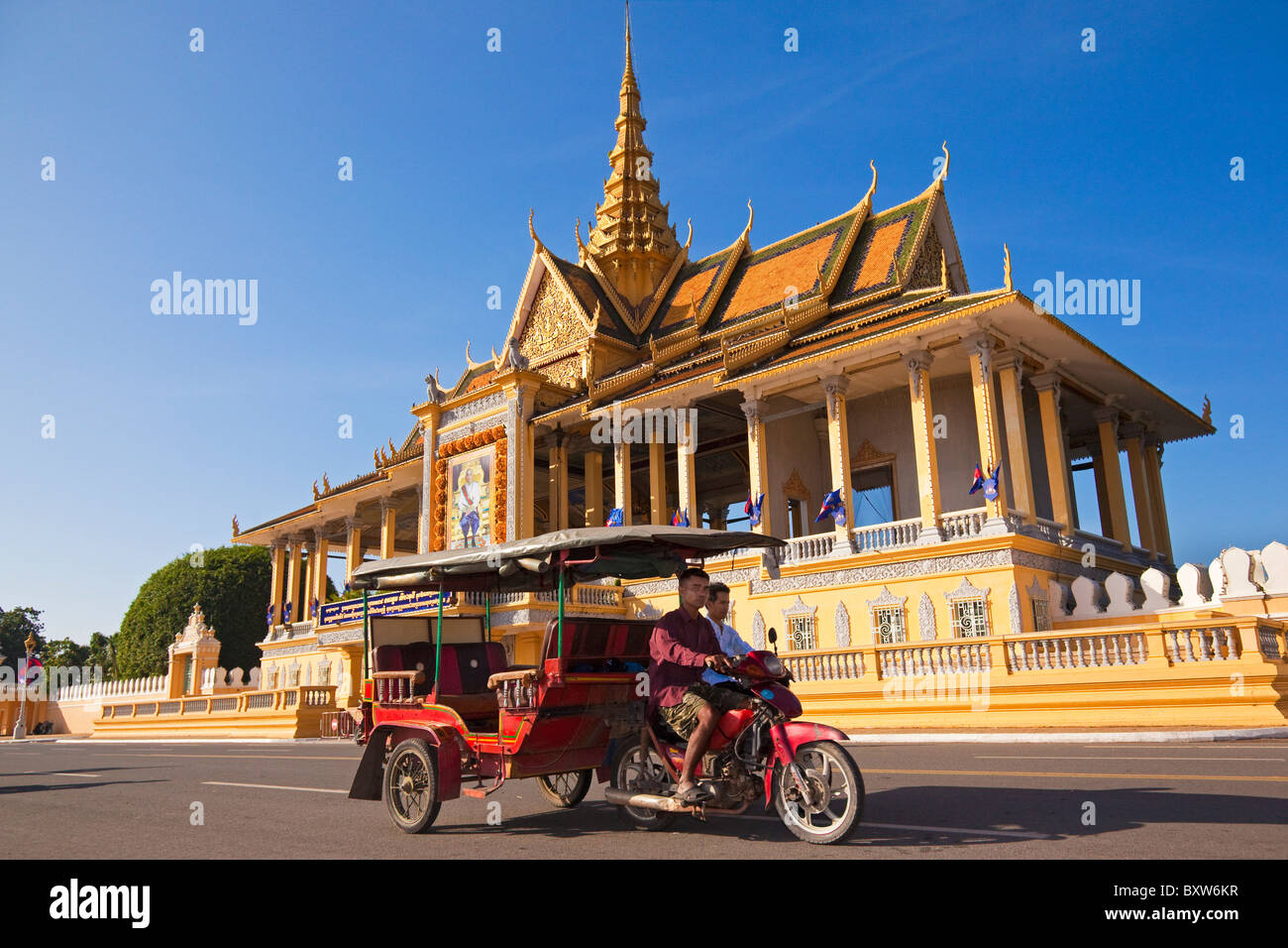 Königspalast, Phnom Penh, Kambodscha Stockfoto