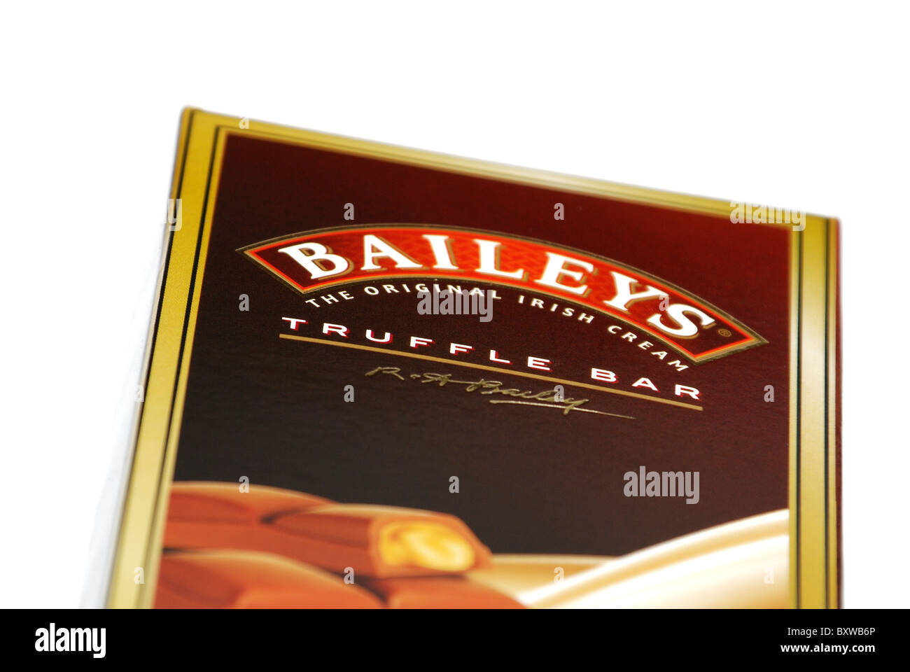 Baileys Trüffel bar Verpackung England uk Stockfoto