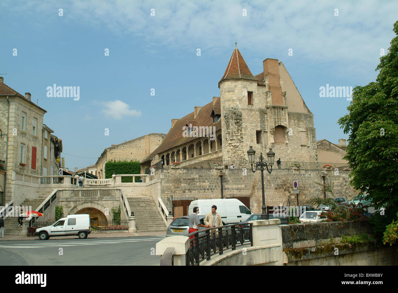 Das Schloss von Henry 1V in Nerac Stockfoto