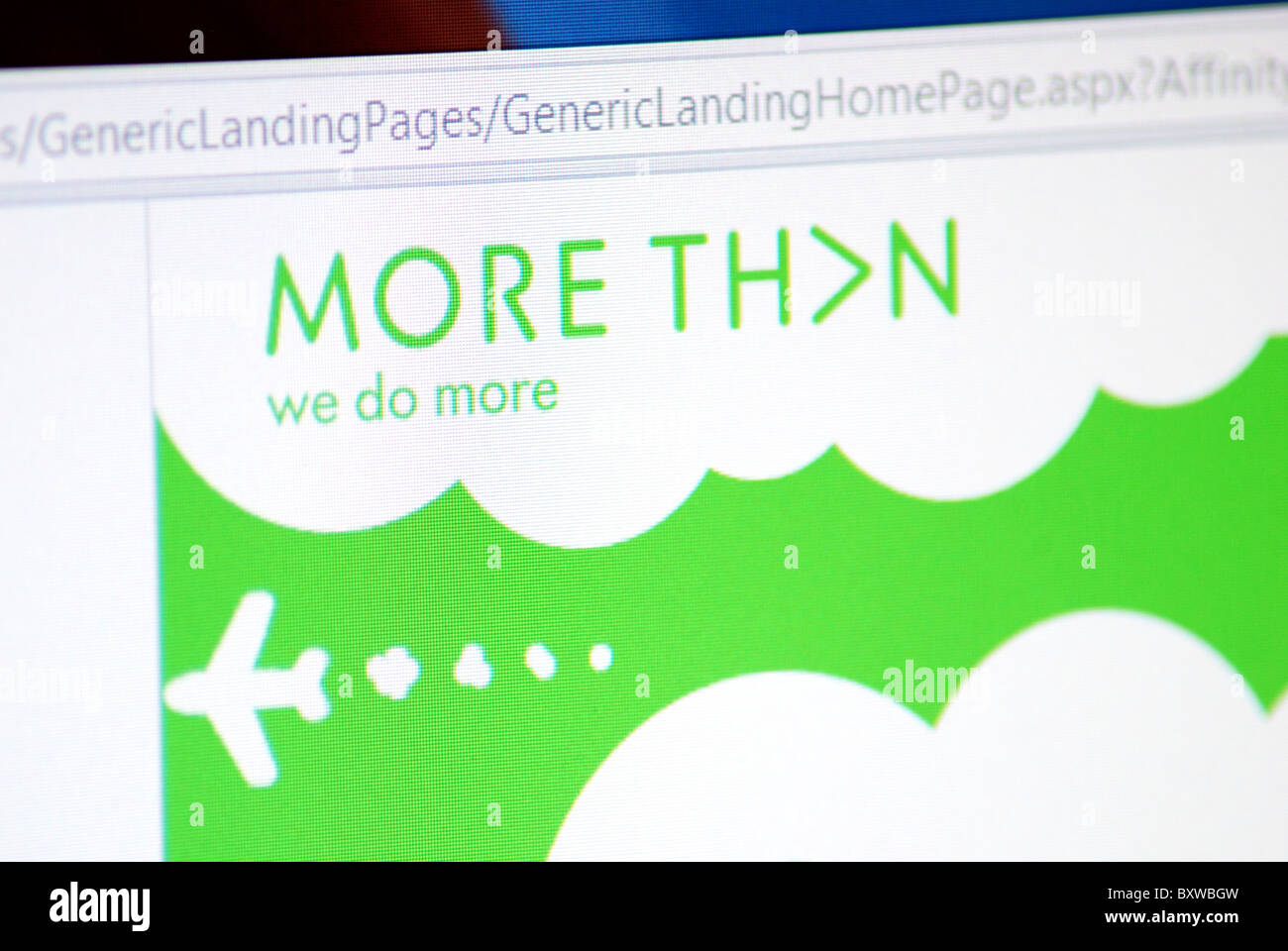 Online-websites Stockfoto