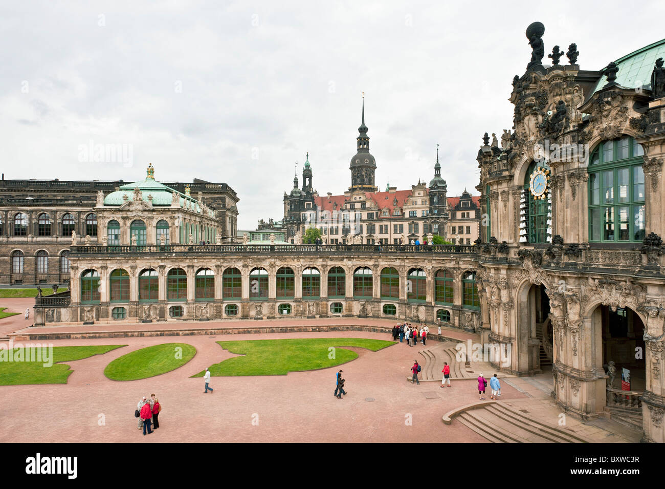 "GLOCKENSPIELPAVILLON" GONG UHR PAVILLON "ZWINGER" BAROCKE PALAIS
