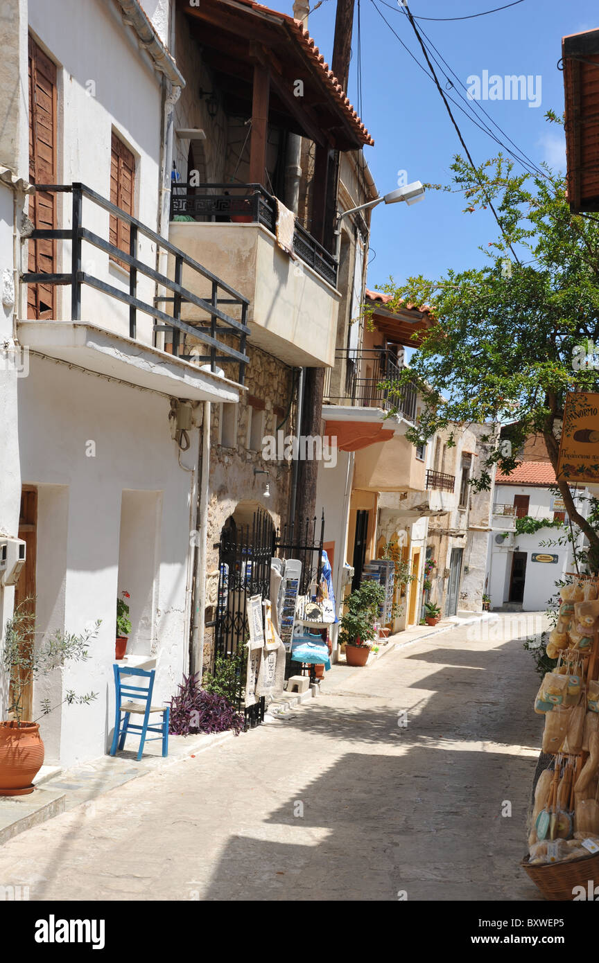 Dorf von Panormo in Kreta, Griechenland Stockfoto