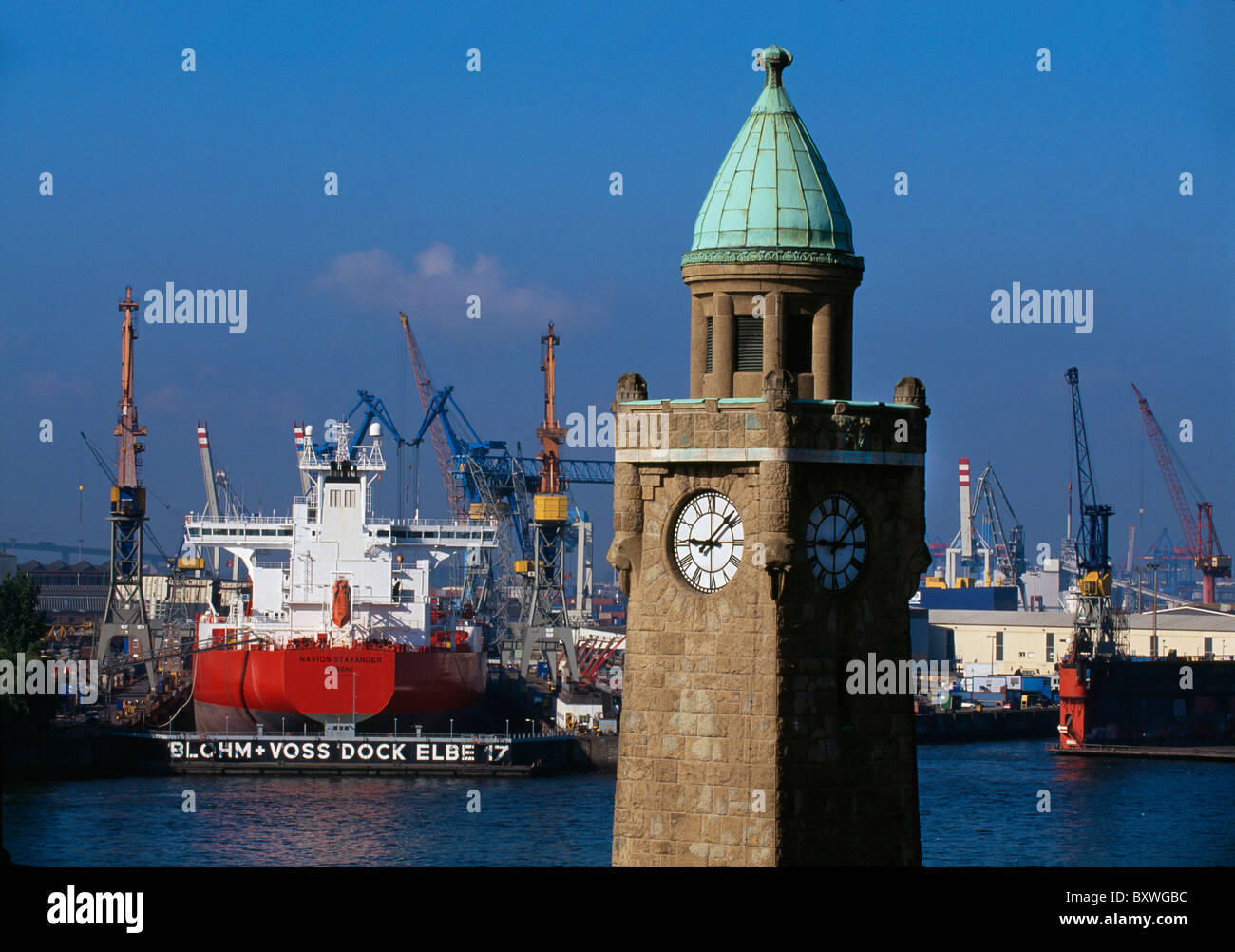 Anlegestelle St. Pauli, Hamburg, Deutschland Stockfoto