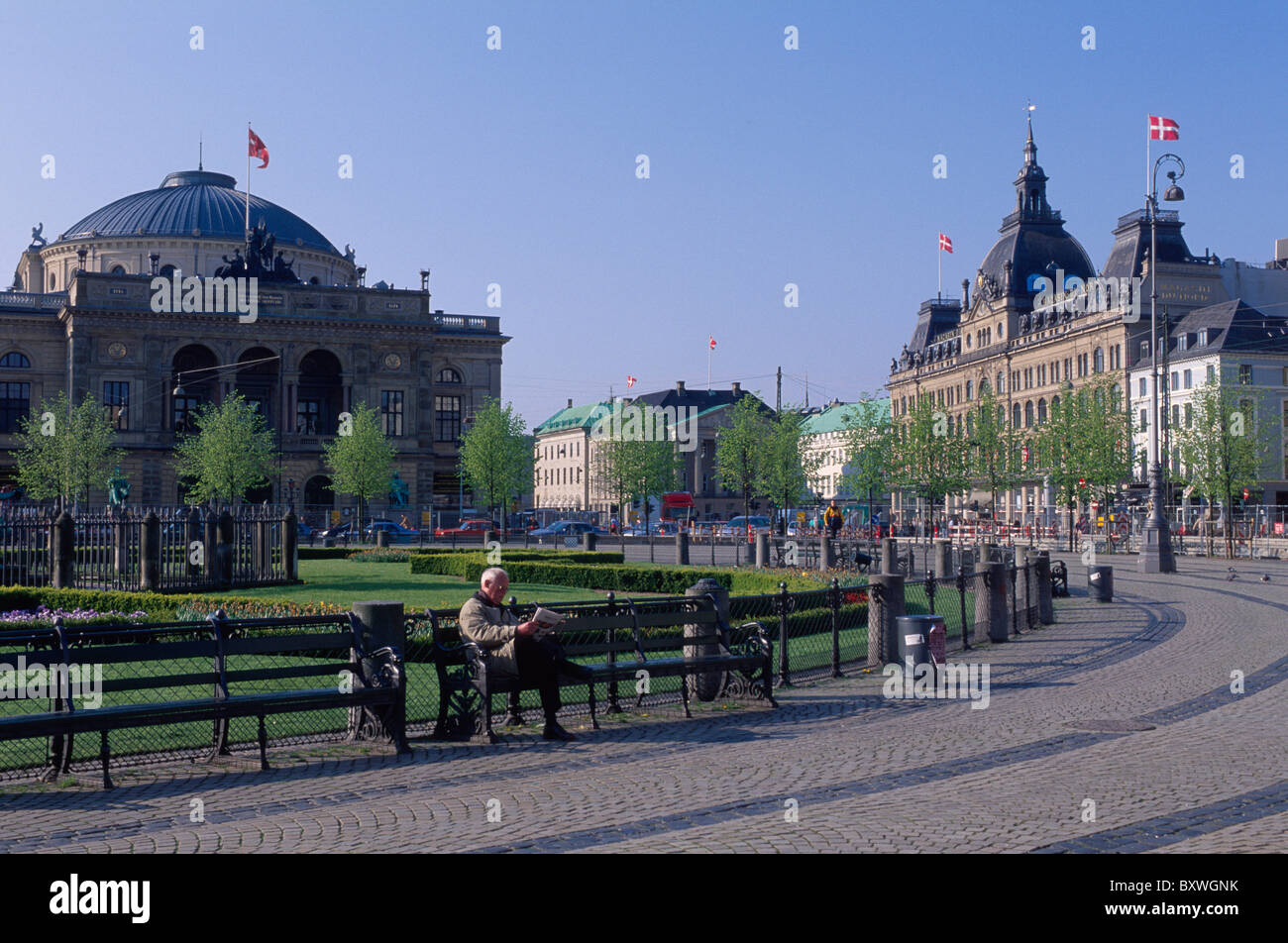 Kongens Nytorv, Kopenhagen, Dänemark Stockfoto