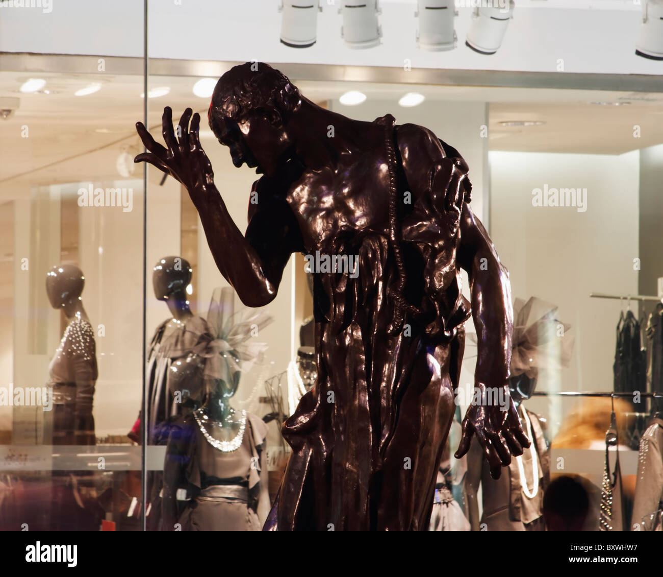 Pierre de Wissant, eines der sechs Bürger von Calais. OriginalBronze