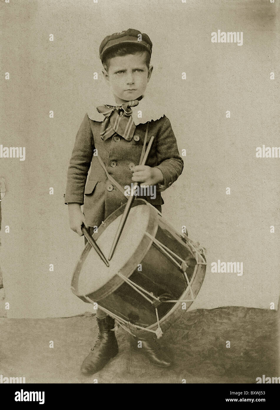 Kleine Trommler; ca.: 1870-1885 Stockfoto