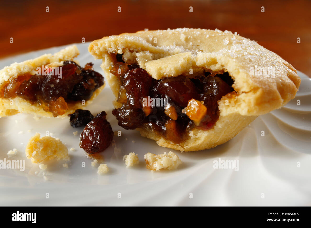 Traditionelle Weihnacht Mince Pies Stockfoto