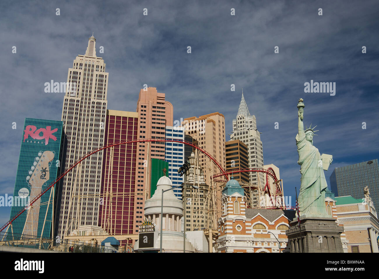 Das New York City Las Vegas Hotel and Casino Stockfoto