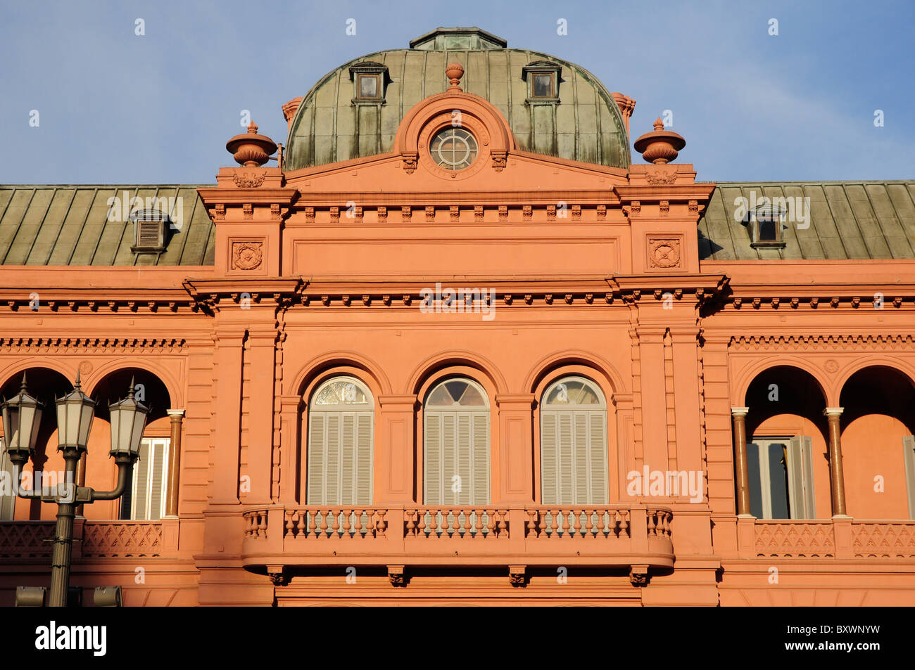 Präsidentenpalast Casa Rosada, Plaza de Mayo (Mai Quadrat), Buenos Aires, Argentinien, Südamerika Stockfoto