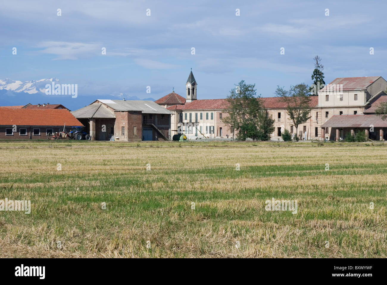 Castelmerlino - Le Grange - Provinz Vercelli - Piemont - Italien Stockfoto