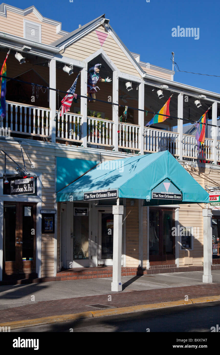 Das New Orleans-Haus, 724 Duval Street, Key West, Florida, Vereinigte Staaten Stockfoto