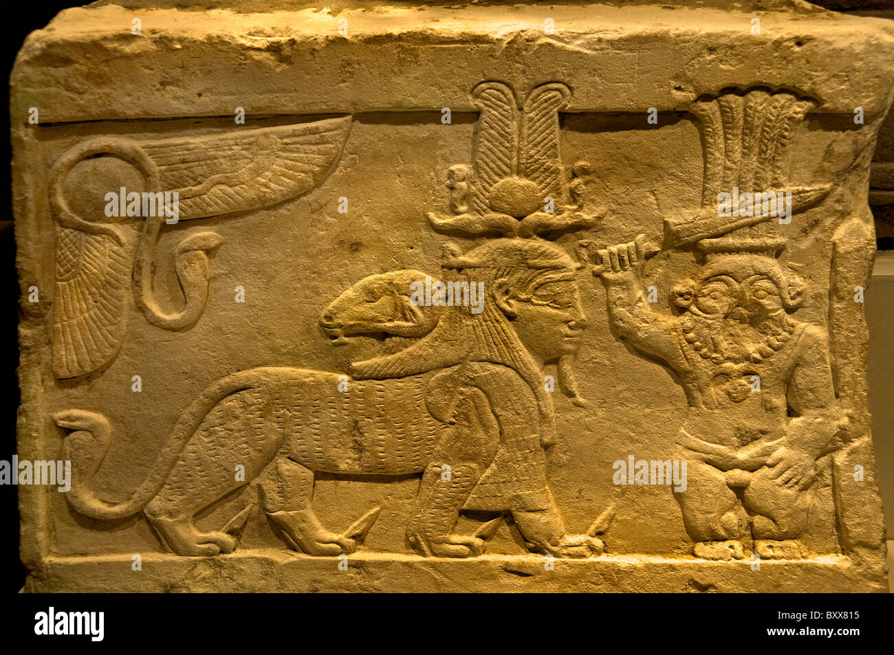 Tutu und Bes Ram Kopf römischen Periode Ägypten ägyptische Stockfoto