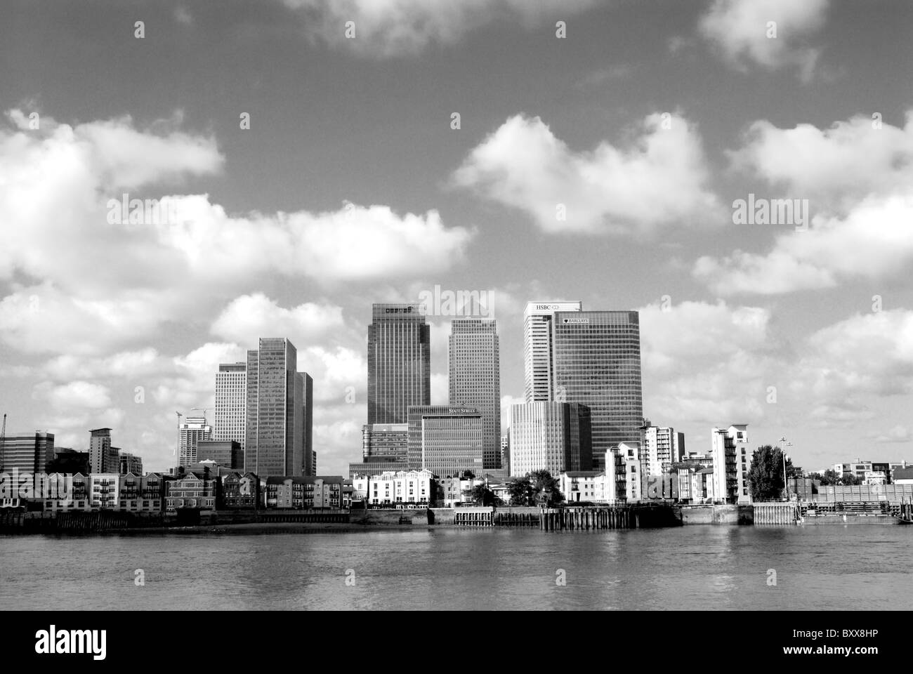 Canary Wharf London Docklands Stockfoto