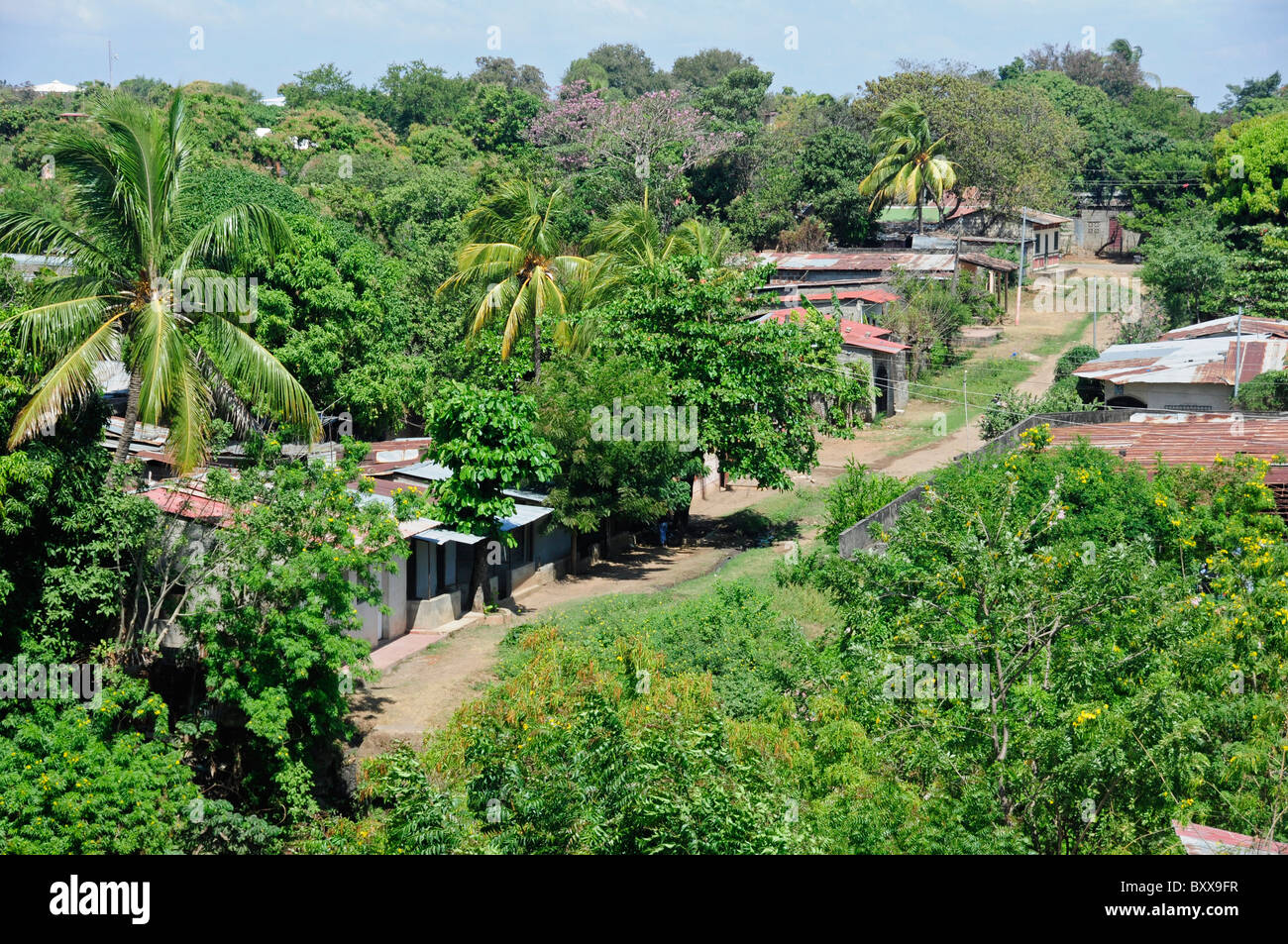 Blick von Fortaleza De La Polvora, Schießpulver Fort, Granada, Nicaragua, Mittelamerika Stockfoto