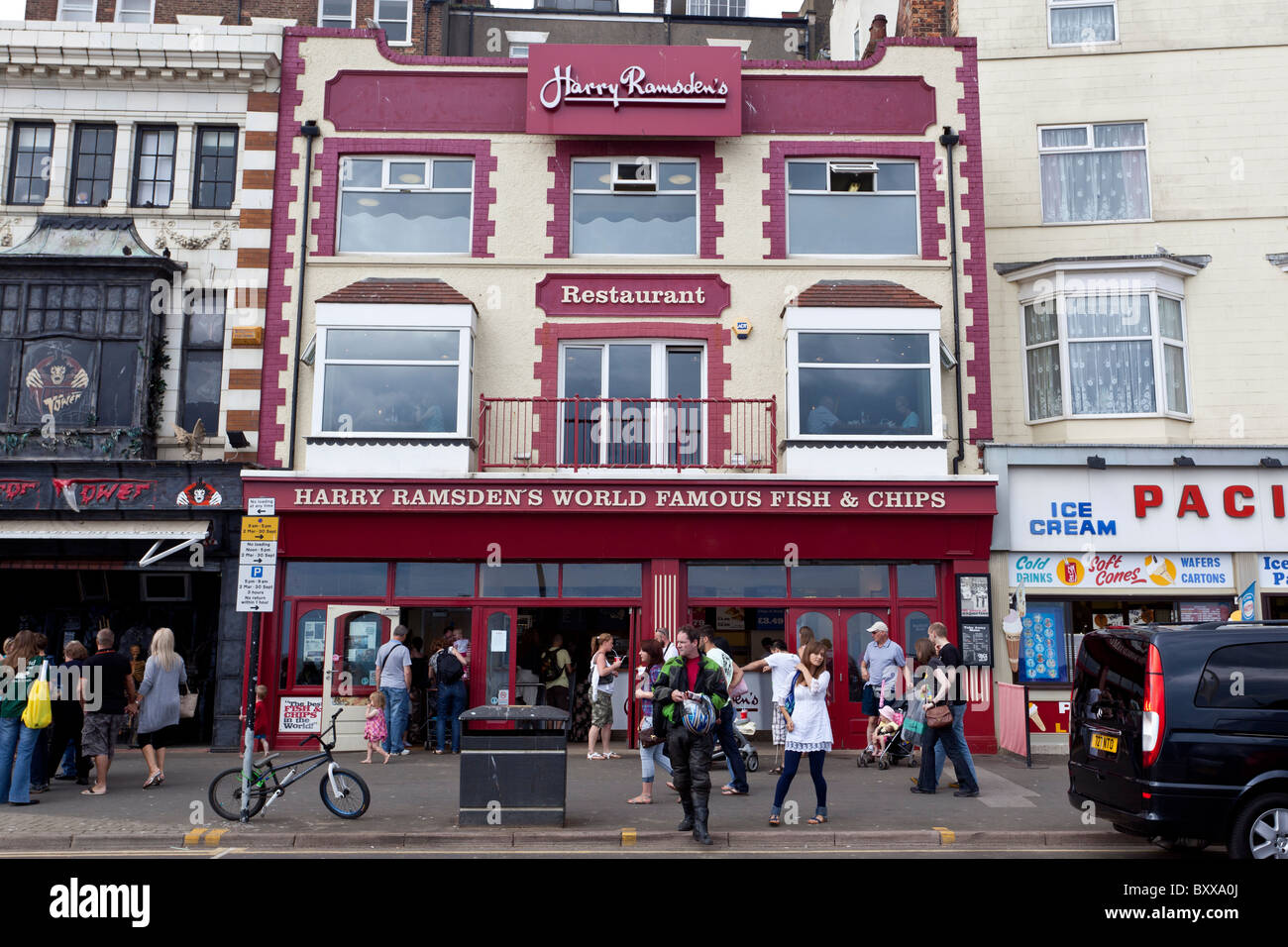 Harry Ramsden Fisch und Chip-Shop, Scarborough, North Yorkshire, UK Stockfoto