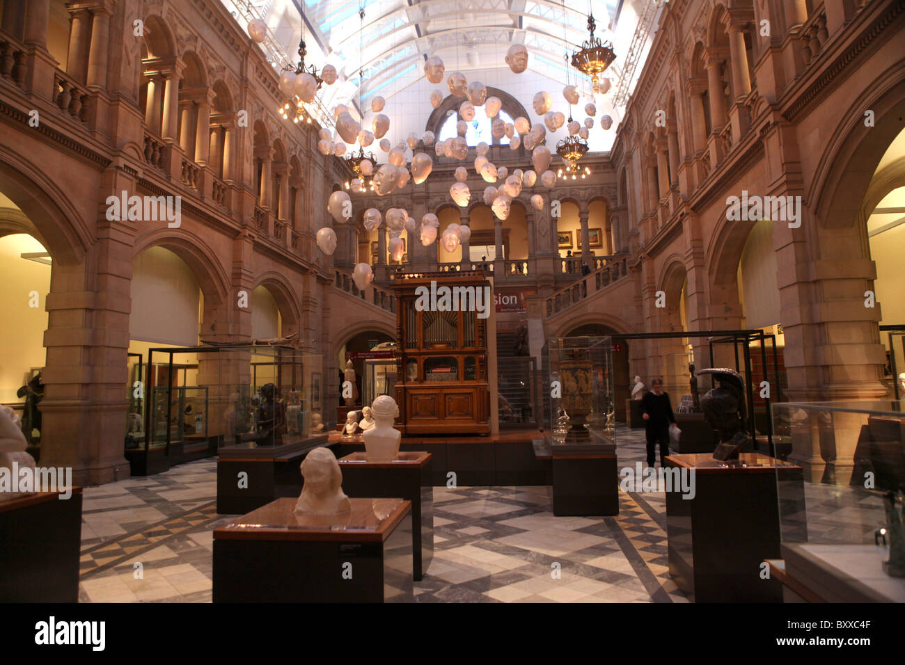Innenministerium die Kelvingrove Art Gallery and Museum in Glasgow, Schottland. Stockfoto