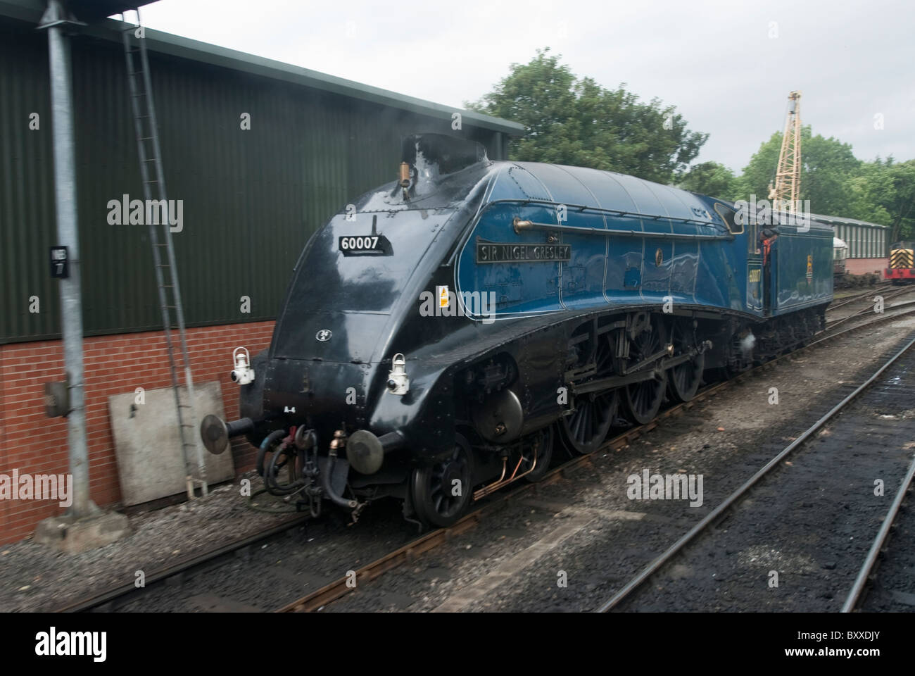 Dampf Lok Sir Nigel Gresley Pickering Station auf der North York Moors Railway zwischen Pickering, Whitby UK Stockfoto