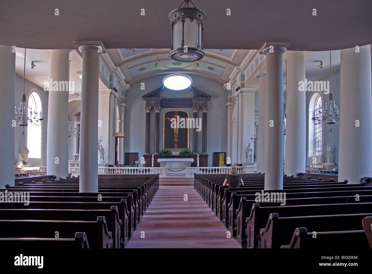 Alte Cathedral Basilica von Saint Louis, der König von Frankreich Stockfoto