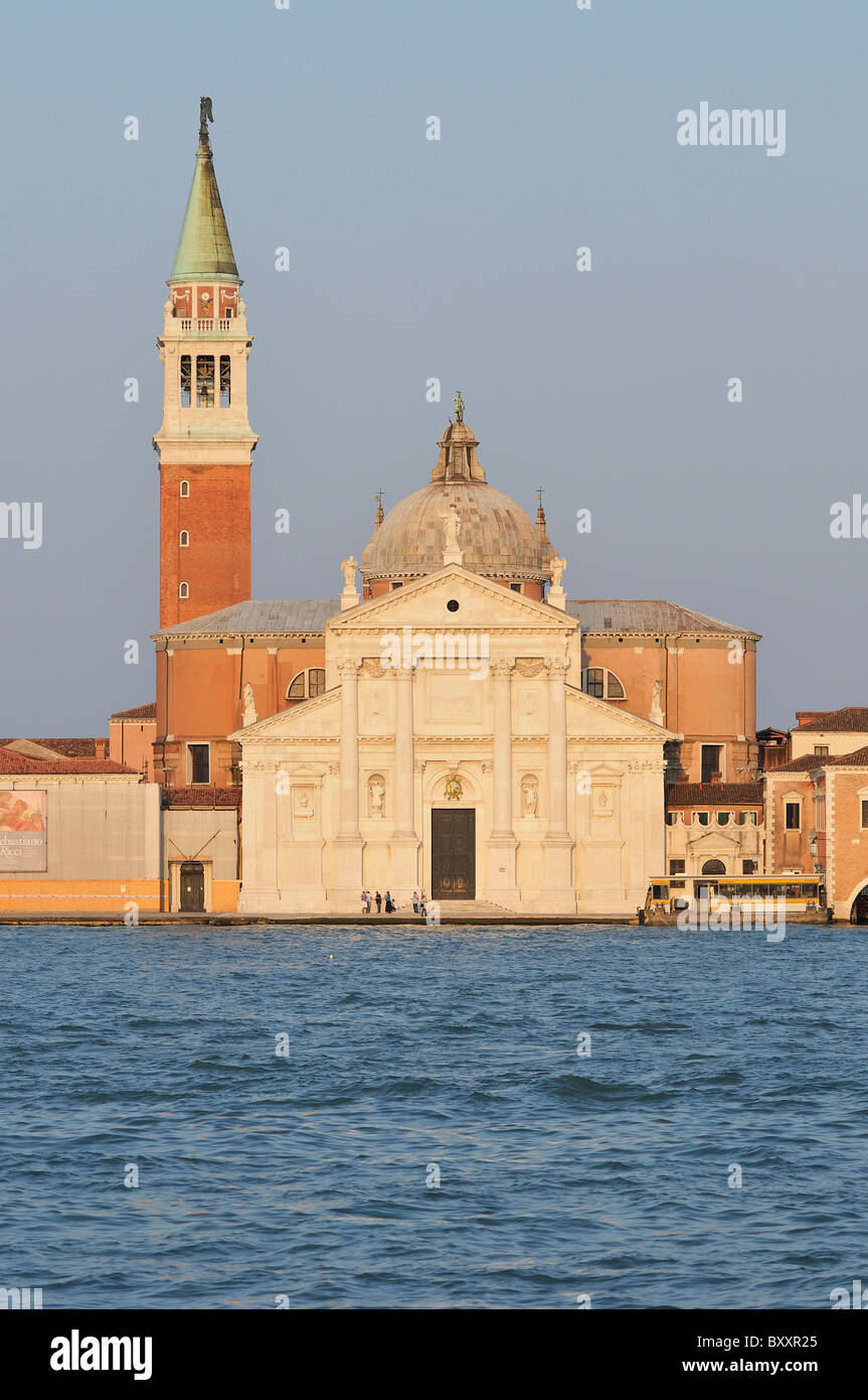 Venedig. Italien. Palladios Kirche von San Giorgio Maggiore (Chiesa di San Giorgio Maggiore). Stockfoto