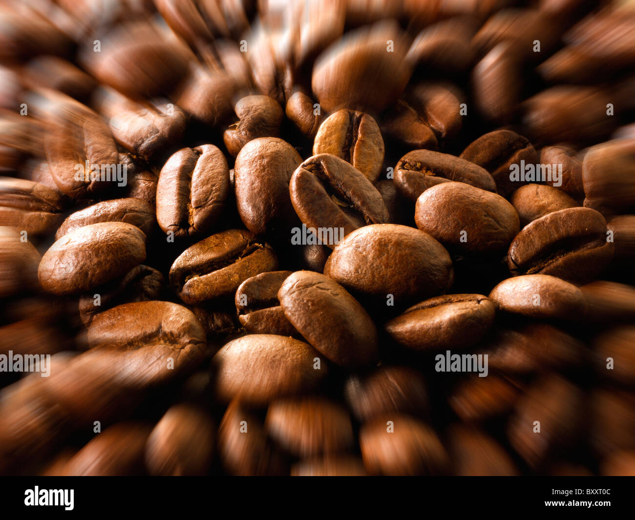 Kaffeebohnen Stockfotos Stockfoto