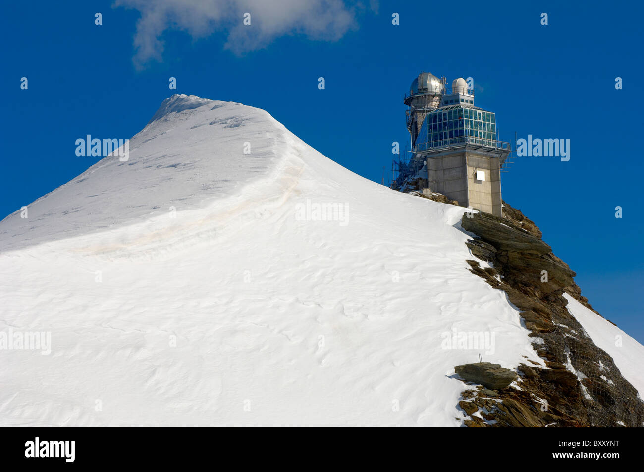 Jungfraujoch Sphinx-Observatorium - Berner Oberland-Alpen - Schweiz Stockfoto