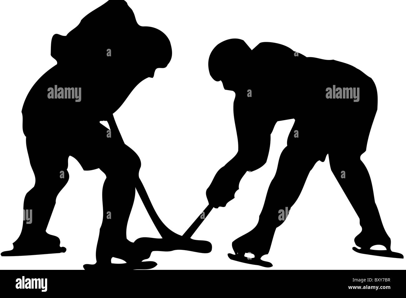 Eishockey-Spieler Stockfoto