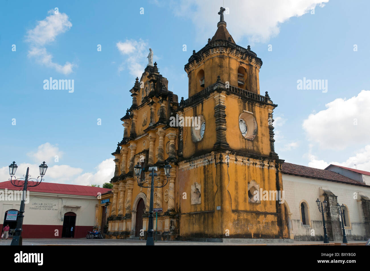 Iglesia De La Recoleccion Leon Nicaragua Stockfoto