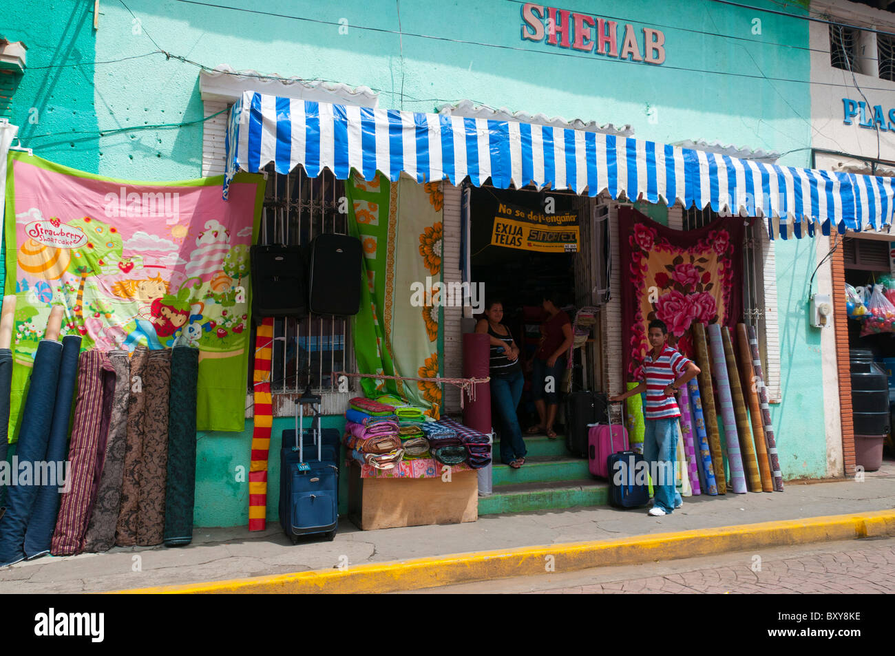 Geschäfte Leon Nicaragua Stockfoto