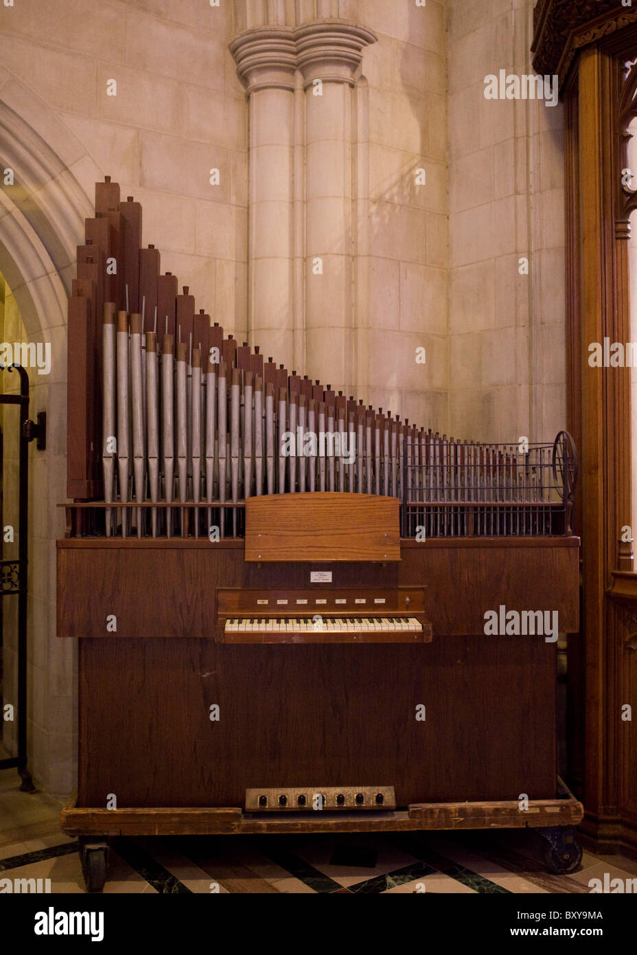 Kleine Orgel. Stockfoto