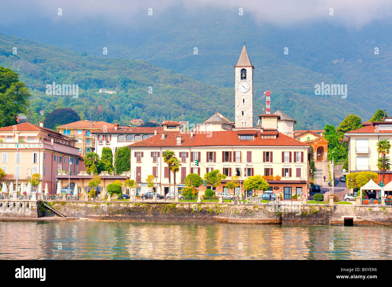 Stadt von Baveno Lago Maggiore Italien Stockfoto