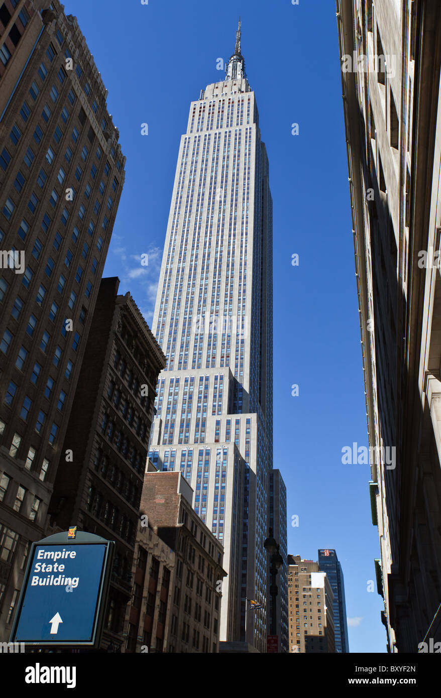 Vereinigte Staaten von Amerika, New York, Manhattan, das Empire State Building Stockfoto
