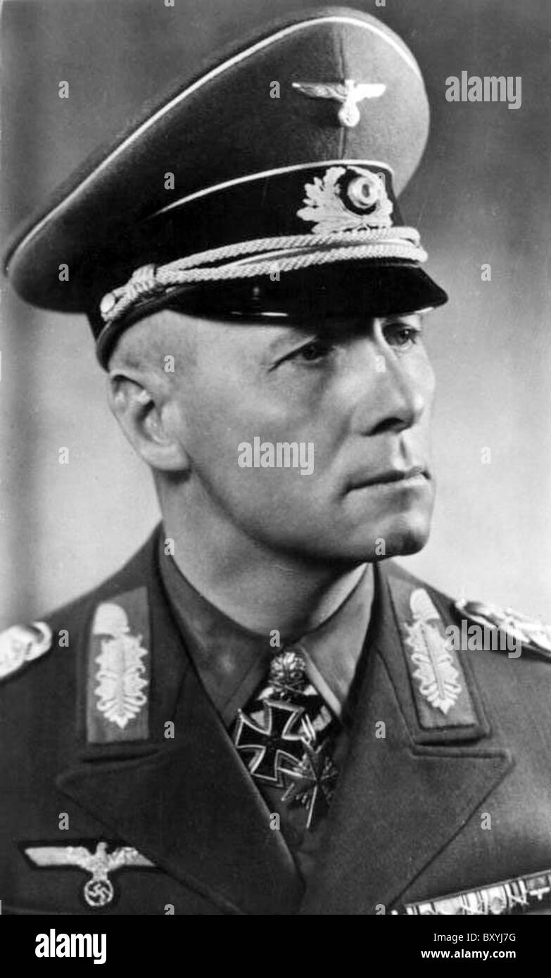 Feldmarschall ERWIN ROMMEL (1891-1944) WW2 Deutsch Stockfoto
