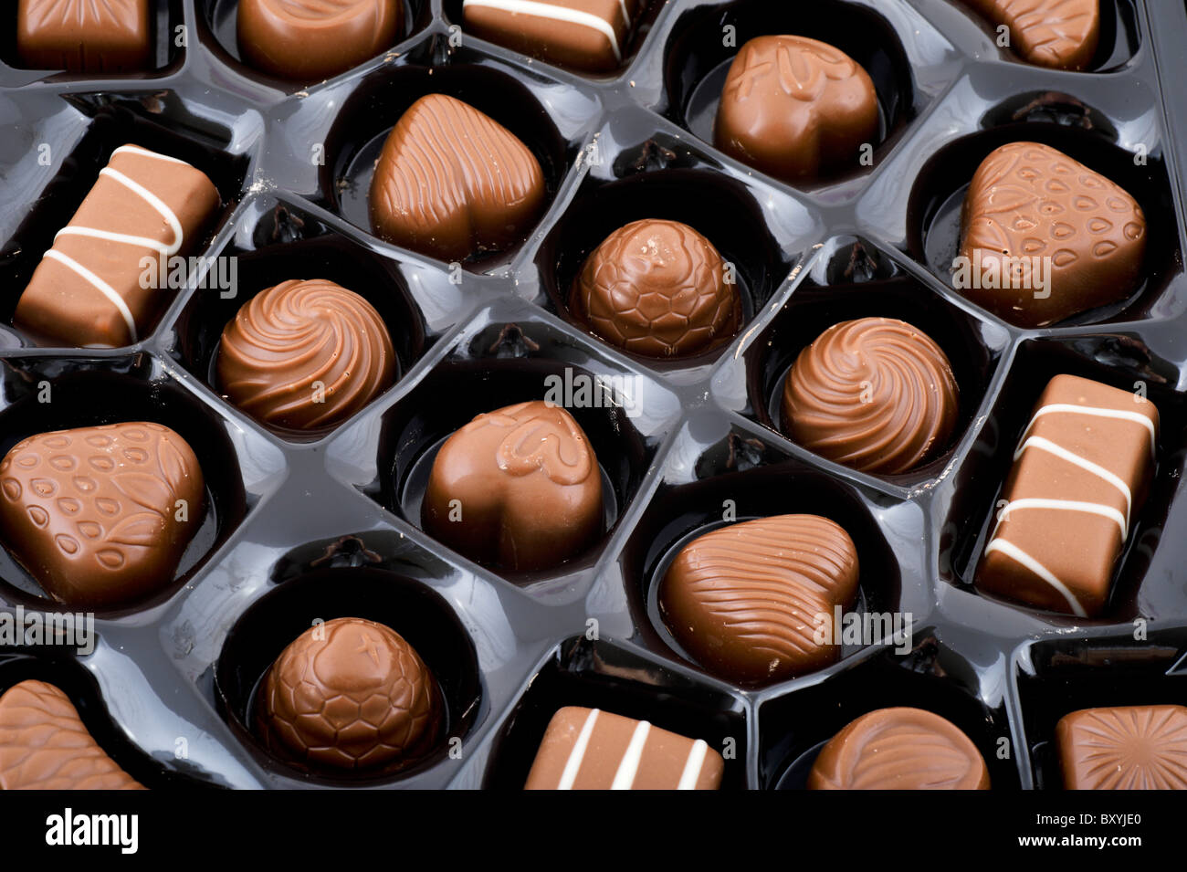 Cadbury es Milch Fach Pralinenschachtel, UK Stockfoto
