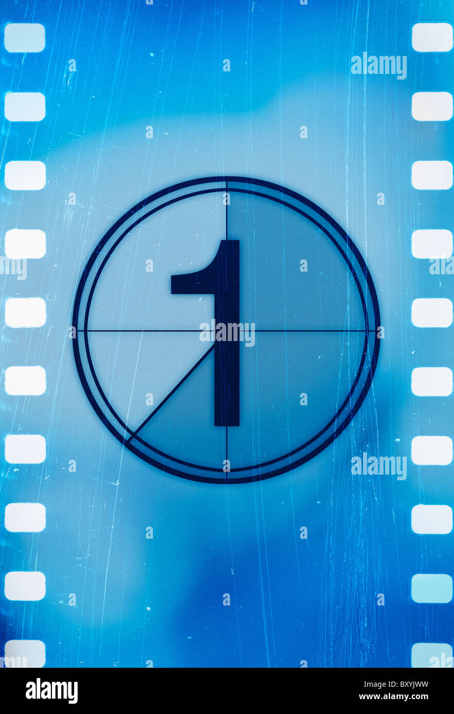 Film-countdown Stockfoto