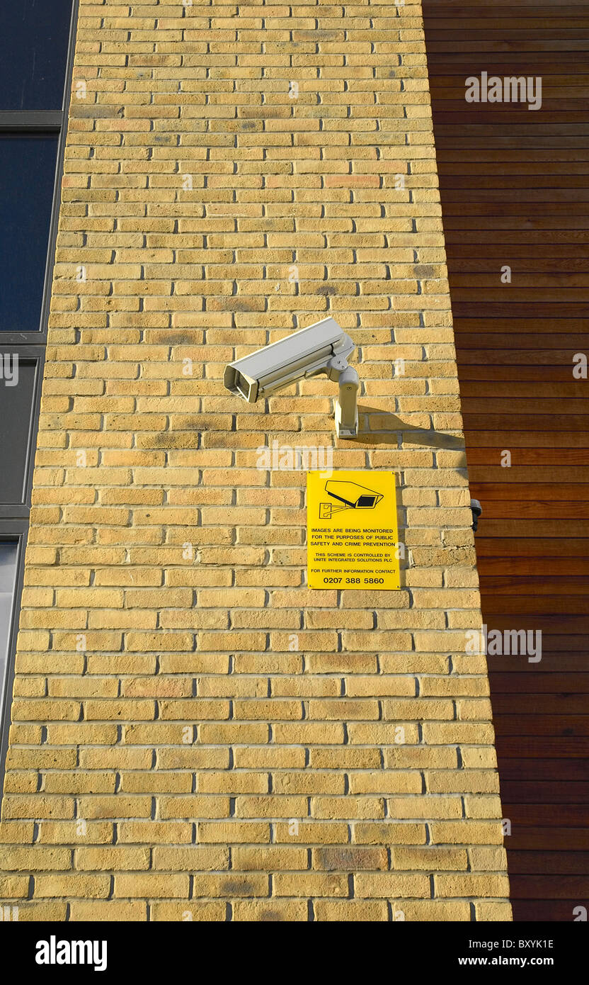 CCTV-Kamera bei Beaumont Gericht Student Unterkunft Nord-London UK Stockfoto