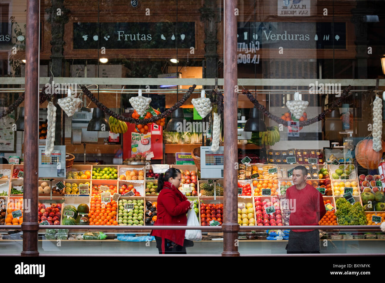 Mercado de San Miguel Madrid Spanien Markt españa Stockfoto