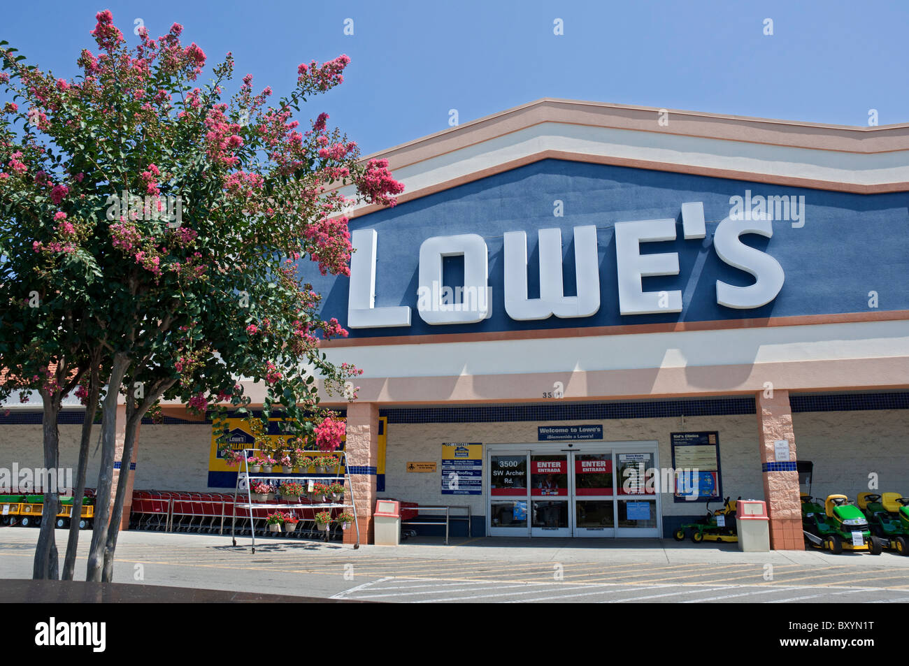Lowes Baumarkt Gainesville Florida Stockfoto